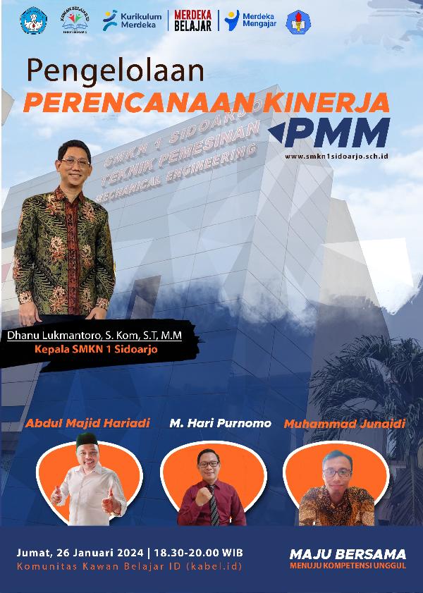 SMKN 1 Sidoarjo melaksanakan Pengelolaan Perencanaan kinerja di PMM